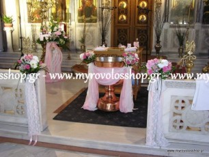 ΔΙΑΚΟΣΜΗΣΗ ΒΑΠΤΙΣΗΣ ΓΙΑ ΚΟΡΙΤΣΙ ΣΤΗΝ ΕΚΚΛΗΣΙΑ ΑΓΙΑ ΒΑΡΒΑΡΑ ΙΛΙΟΥ, ΜΕ ΣΤΟΛΙΣΜΟ ΤΗΣ ΚΟΛΥΜΠΗΘΡΑΣ ΣΕ ΑΝΘΟΔΕΣΜΕΣ ΜΠΟΥΚΕΤΑ ΑΠΟ ΔΙΑΦΟΡΑ ΦΡΕΣΚΑ ΛΟΥΛΟΥΔΙΑ ΚΑΙ ΔΙΑΚΟΣΜΗΤΙΚΑ ΔΑΝΤΕΛΕΣ, ΓΑΖΕΣ, ΚΟΡΔΕΛΕΣ ΣΕ ΧΡΩΜΑΤΙΣΜΟΥΣ ΡΟΖ ΚΑΙ ΛΕΥΚΟ,
