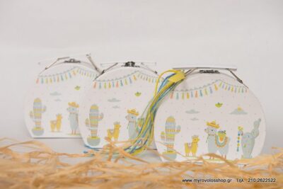 Μπομπονιέρα Βαλιτσάκι παζλ Λάμα ST-00270