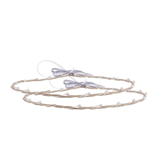 Στέφανα Γάμου Επιπλατινωμένα ή Ασημένια 925 STE-126