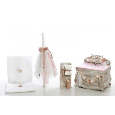 Σετ βάπτισης ΣΚΒ-2355 Λουλούδια